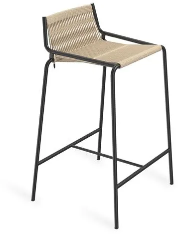 Thorup Copenhagen Noel Barkruk Zwart/Linnen H67 cm