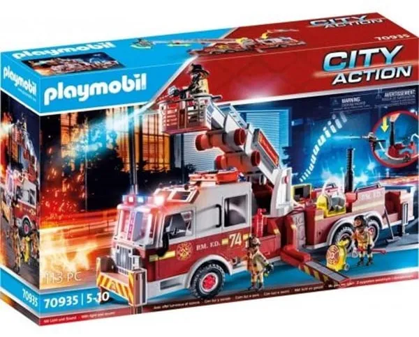 Playmobil City Action - Brandweerwagen: US Tower Ladder