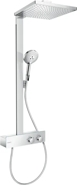 Hansgrohe Raindance E Showerpipe 300 douchesysteem met ShowerTablet 350, 1 straalsoort, chroom
