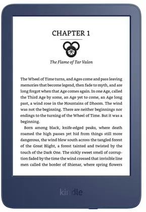 Amazon Kindle 16GB - Denim Blue (Advertentie-ondersteund)