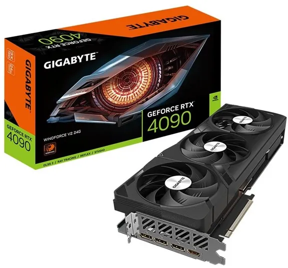 GIGABYTE GeForce RTX 4090 WindForce V2 - 24GB GDDR6X RAM - Grafische Kaart