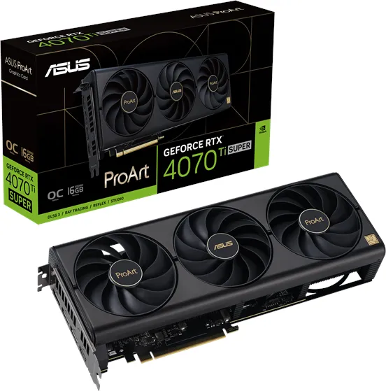 ASUS GeForce RTX 4070 Ti SUPER ProArt OC - 16GB GDDR6X RAM - Grafische kaart