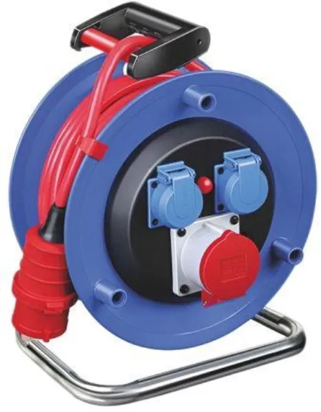 Brennenstuhl kabelhaspel CEE 25m 3 stopcontacten 1x400V/16A + 2x230V