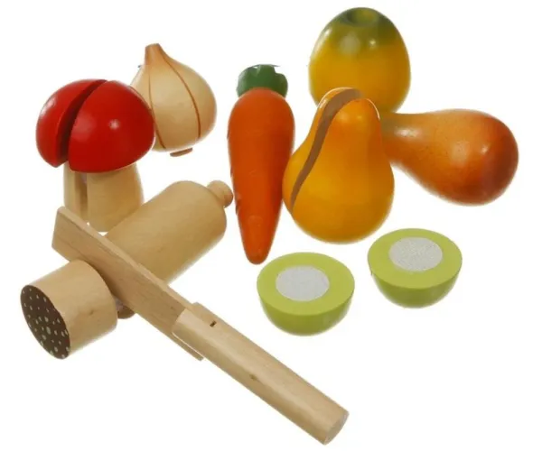 Fruit en groenten van hout met klittenband FSC®