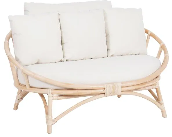 Muscat 2 pers. loungesofa wit 127x102x70cm