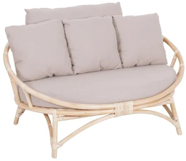 Muscat 2 pers. loungeset grijs 127x102x70cm
