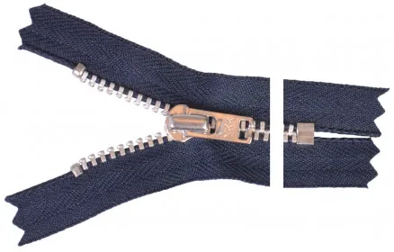 YKK Rits Aluminium 12cm 4mm Marine
