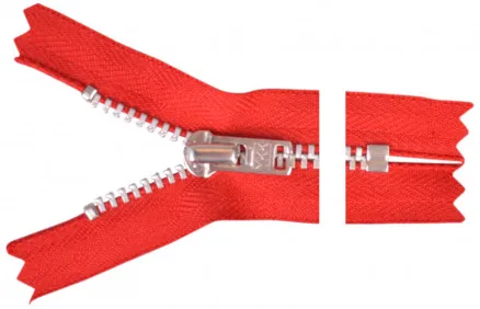 YKK Rits Aluminium 12cm 4mm Rood