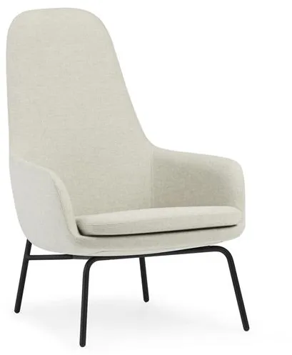 Normann Copenhagen Era Fauteuil Hoog Zwart Staal/Main Line Flax MLF20