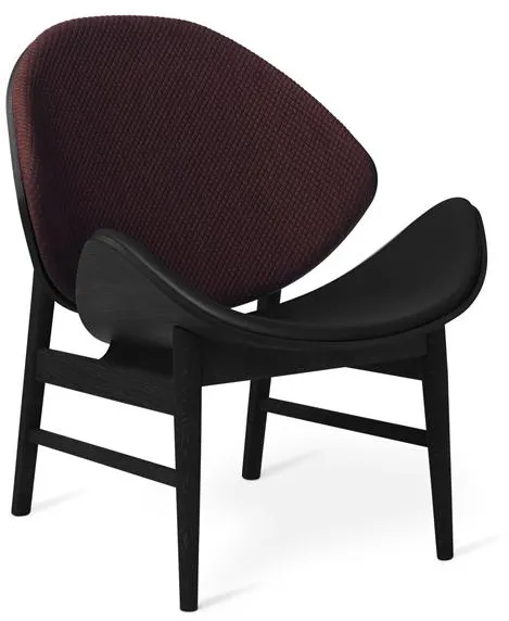 Warm Nordic The Orange fauteuil met zit- en rugbekleding Mosaic 682/Zwarte eik