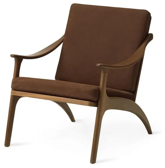 Warm Nordic Lean Back Fauteuil Teakhout/Nabuk Terra