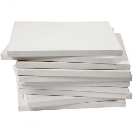 Schildersdoek, wit, diepte 1,6 cm, afm. 30x30 cm, 280 g, 40 st./1 pk.