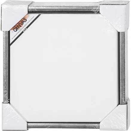 ArtistLine Canvas met frame, uitv. afm. 34x34 cm, diepte 3 cm, wit, anti