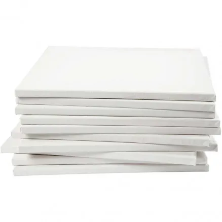 Schildersdoek, wit, diepte 1,6 cm, afm. 40x40 cm, 280 g, 40 st./1 pk.