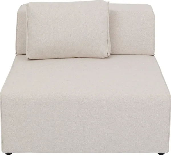 KARE DESIGN Infinity 2-Seater Elements Cream module, 100 cm - crèmekleurig polyester en polypropyleen