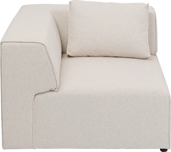 KARE DESIGN Infinity Corner Elements Cream Right module - crème polyester en polypropyleen