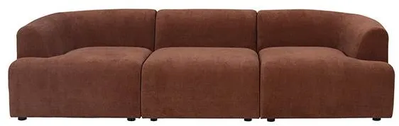 Baloo 3-persoons modulaire sofa - roestkleurige stof