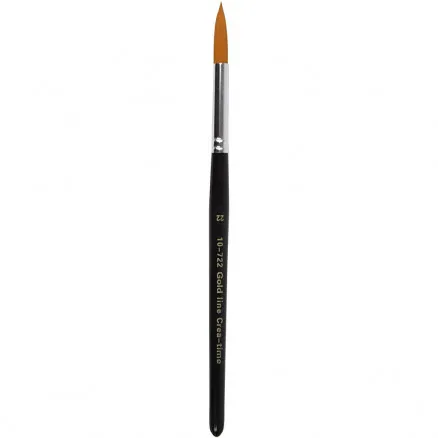 Gold Line Penseel, L: 21 cm, B: 8 mm, rond, 6 st./6 pk.