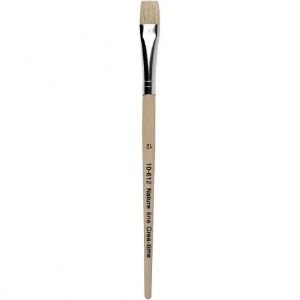 Nature Line Penseel, L: 19 cm, B: 11 mm, plat, 12 st./12 pk.