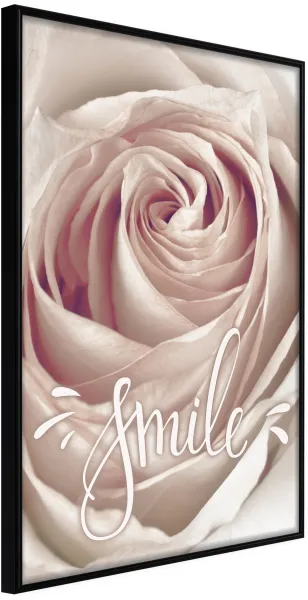 ARTGEIST Poster met lijst - Rose with a Message Goud 20x30