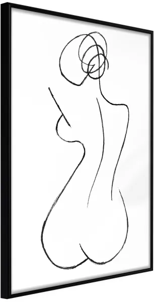 ARTGEIST Poster met lijst - Hourglass Goud met passe-partout 20x30
