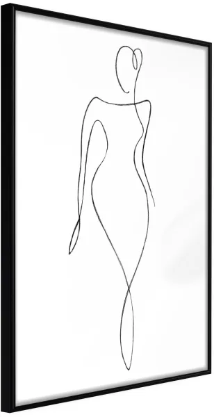 ARTGEIST Poster met lijst - Impeccable Figure Goud 40x60