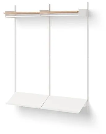 New Works Wardrobe Kast 2 Eikenhout/Wit