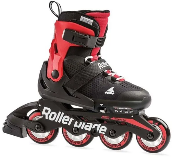 Rollerblade Rolschaatsen Zwart/Rood - Maat 33-36,5