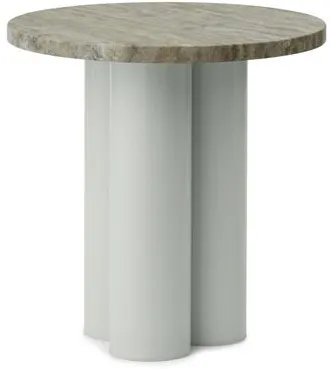 Normann Copenhagen Dit Bijzettafel Lichtgroen/Travertine Silver