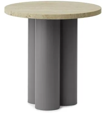 Normann Copenhagen Dit Bijzettafel Grijs/Travertine Light