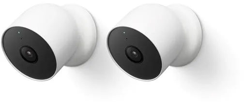 Google Nest Cam - Batterij-aangedreven Buiten-/Binnenbeveiligingscamera 2-Pack