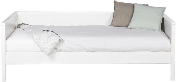 Nikki, slaapbank, wit, H73x100x208 cm, grenenhout
