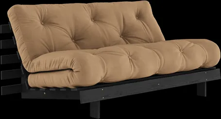 Karup Design Roots Slaapbank Met Roots Matras 160x200 Mocca/Zwart Gelakt