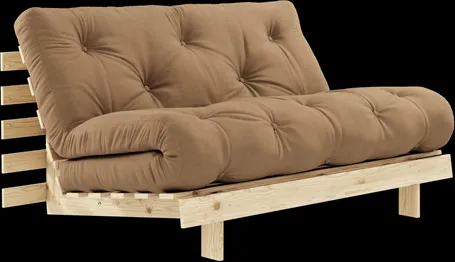 Karup Design Roots Slaapbank M. Matras 140x200 755 Mocca/Grenenhout
