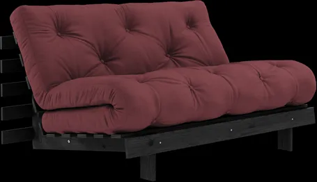 Karup Design Roots Slaapbank Met Roots Matras 140x200 Bordeaux/Zwart Gelakt