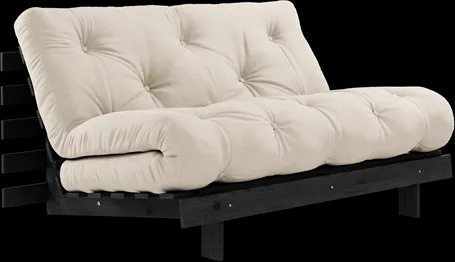 Karup Design Roots Slaapbank M. Matras 140x200 747 Beige/Zwart Grenenhout