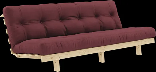 Karup Design Lean Slaapbank Met Alpha Matras 130x200 Bordeaux/Raw
