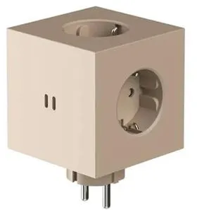 Avolt Square 2 Stekkerdoos Beige