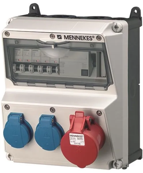Mennekes AMAXX verdeelkast schuko 5-polig 16Aol IP44