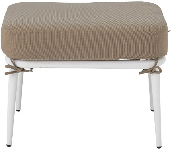 CREATIVE COLLECTION Cia kruk, met kussen - touw en wit metaal