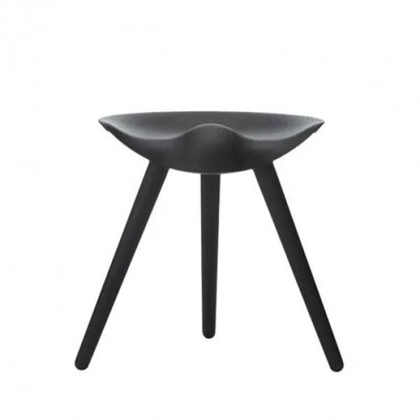Audo Copenhagen ML42 kruk 48 cm - Zwart gebeitst beukenhout