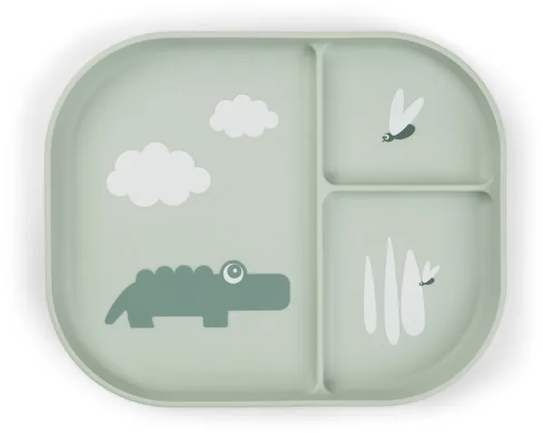 Foodie verdeelde bord Croco Groen