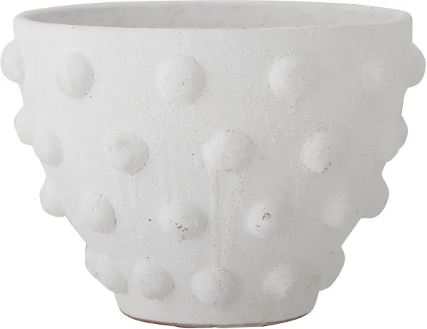 BLOOMINGVILLE Rokiya Deko Bloempot, Wit, Terracotta