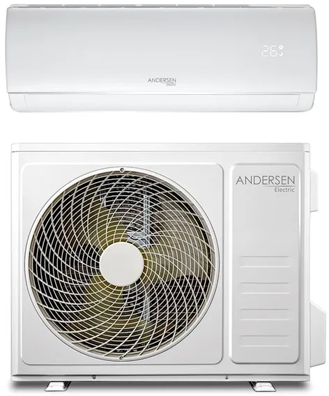 Andersen Electric AE 12000 lucht/lucht warmtepomp met WiFi, 3,8 kW, 5–72 m², wit