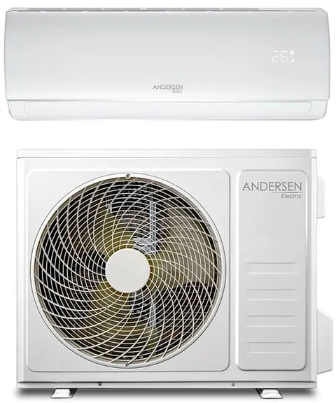 Andersen Electric AE 18000 lucht/lucht warmtepomp met WiFi, 6 kW, 5–135 m², wit