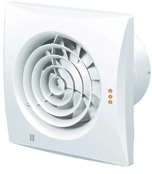 Duka ventilator Pro 32TH Vocht- en tijdgestuurd, Ø125 mm, wit
